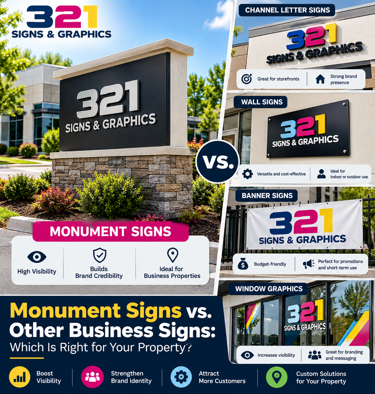 Monument Signs vs. Other Business Signs Which Is Right for Your Property