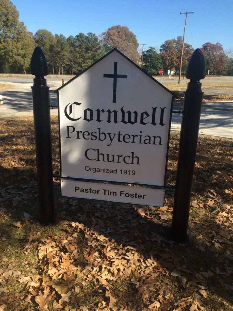 Church exterior sign