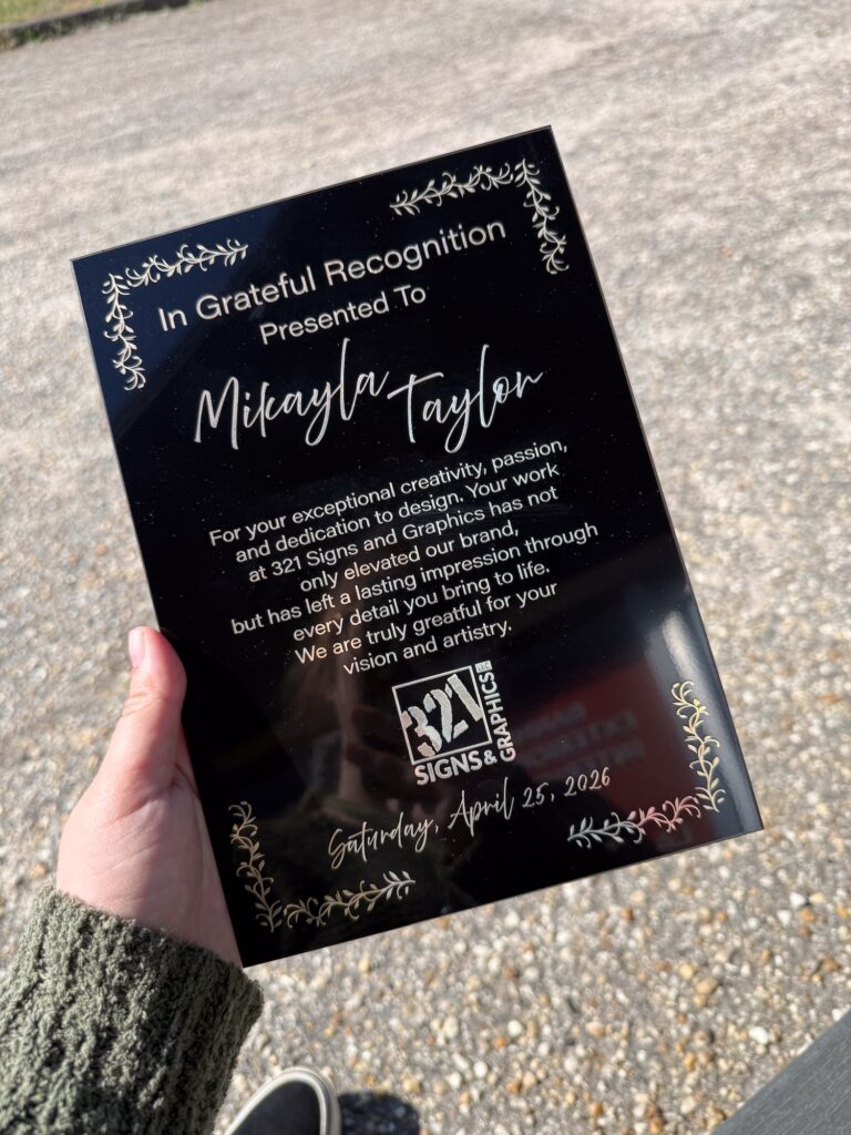 Engraved Plaque